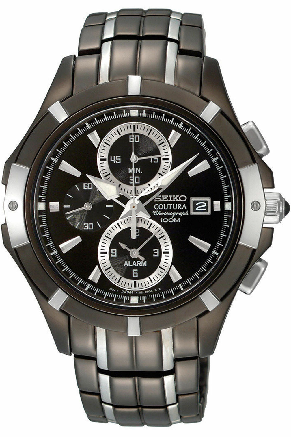 Seiko Men's SNAE57 Black Dial Watch