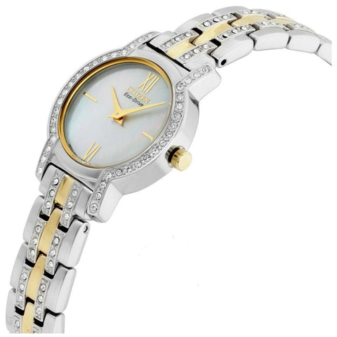 Citizen Women's EX1244-51D Eco-Drive Two-Tone with Mother-of-Pearl Dial Silhouette Watch