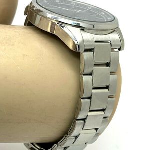 Seiko Men's SKA591 Kinetic Stainless Steel Black Dial Dress Watch