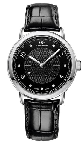 88 Rue du Rhone Women's 87WA120021 Analog Display Swiss Quartz Black Watch
