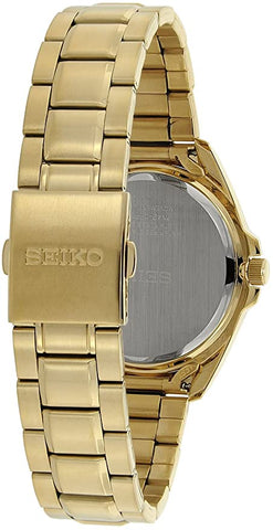 Seiko Men's SGEG64 White Gold Dial Watch