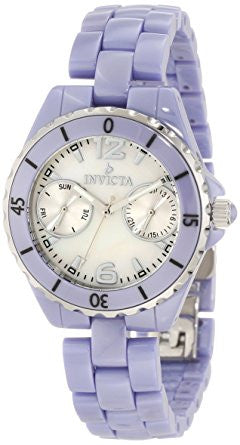 Invicta Women's 0435 Periwinkle Ceramic Ocean Diver Mother-Of-Pearl Watch