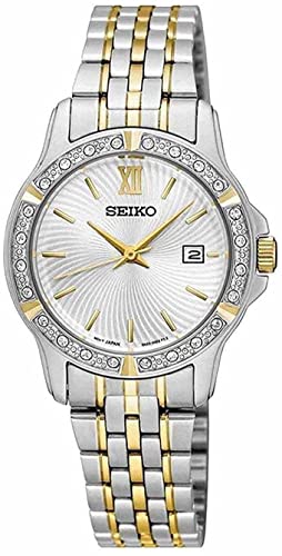 green emerald velvet dress Seiko Crystal Dress Women's Quartz Watch SUR732 – Exact Time Corp