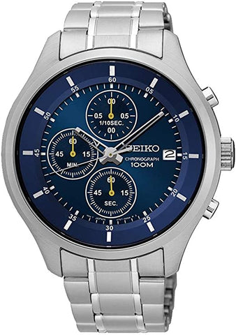 Seiko Men's SKS537 Chronograph Blue Dial Watch