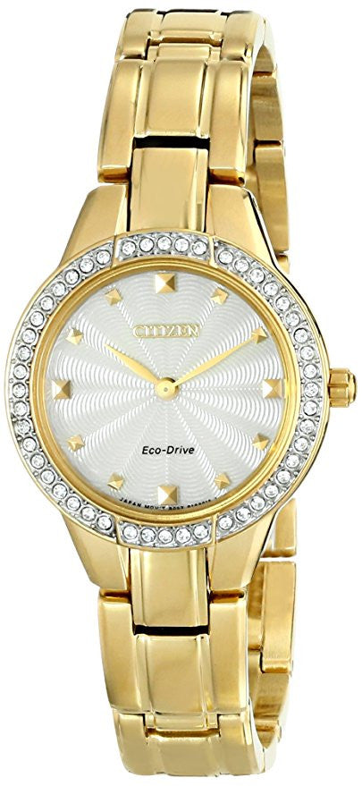 Citizen Women's EX1362-54P Eco-Drive Goldtone Silhouette Crystal Watch