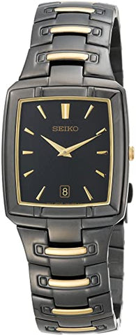Seiko Men's SKP231 Dress Black Ion Watch