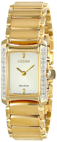 Citizen Women's EG2962-51A "Euphoria" Diamond-Accented Stainless Steel Eco-Drive Watch