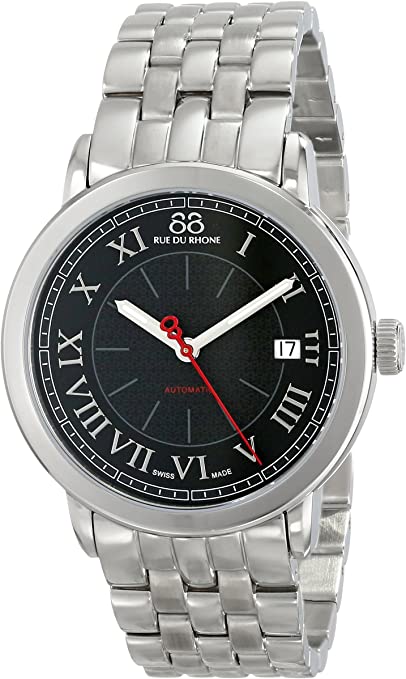 88 Rue du Rhone Men's 87WA120034 Analog Display Swiss Automatic Black Watch