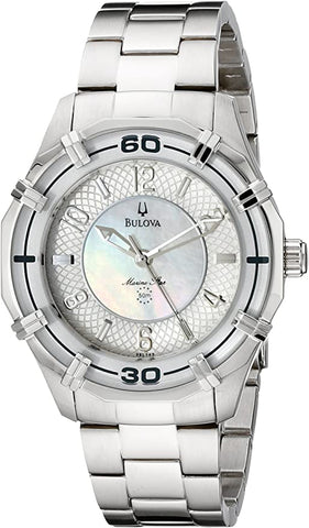 Bulova Women's 96L145 Solano Marine Star Mother of Pearl Watch