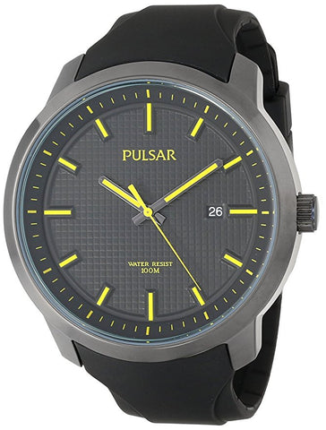 Pulsar Men's PS9101 Analog Display Japanese Quartz Black Watch