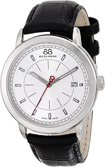 88 Rue du Rhone Men's 87WA120027 Analog Display Swiss Quartz Black Watch