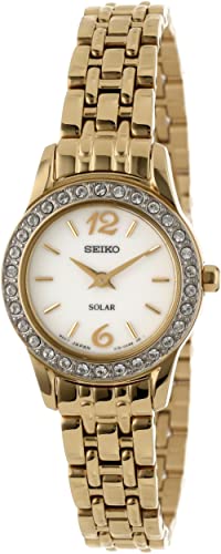 Seiko Women's SUP128 Stainless Steel Analog with White Dial Watch