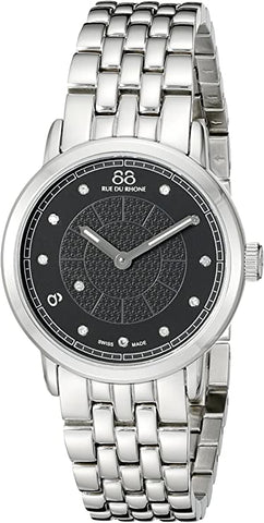 88 Rue du Rhone Women's 87WA120003 Analog Display Swiss Quartz Silver Watch