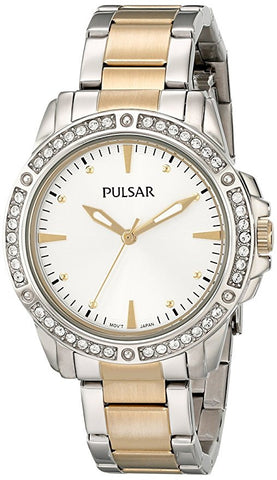 Pulsar Women's PH8093 Night Out Analog Display Japanese Quartz Silver Watch
