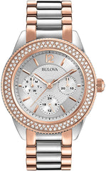 Bulova Women's 98N100 Multi-Function Crystal Bracelet Watch
