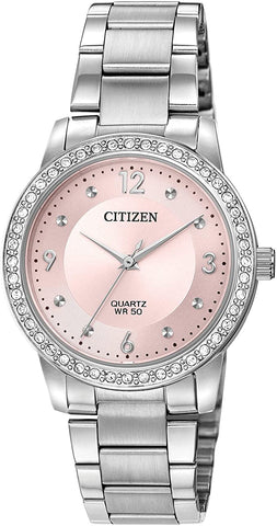 Citizen Women's EL3090-57X Crystal Stainless Steel Watch