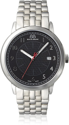 88 Rue du Rhone Men's 87WA120037 Silver/Black Stainless Steel Watch
