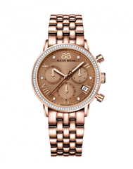 88 Rue du Rhone Women's 87WA130002 Double 8 Analog Display Swiss Quartz Rose Gold Watch