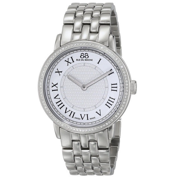 88 Rue du Rhone Women's 87WA120024 Analog Display Swiss Quartz White Watch