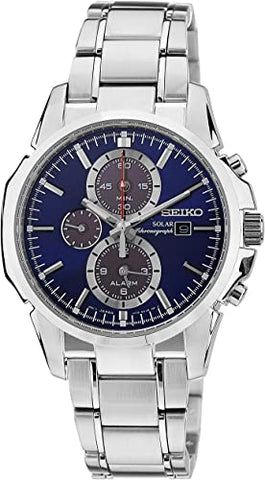 Seiko Men's SSC085 Solar Classic Stainless Steel Watch