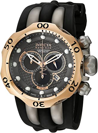 Invicta Men's 14518 Venom Analog Display Swiss Quartz Black Watch