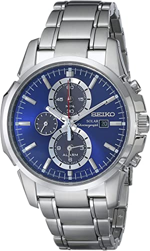 Seiko Men's SSC085 Solar Classic Stainless Steel Watch