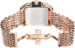 Invicta Men's 1694 "Cuadro" 18k Rose Gold Ion-Plated with Mesh Bracelet Watch