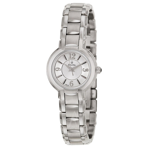 Bulova watch women's silver top