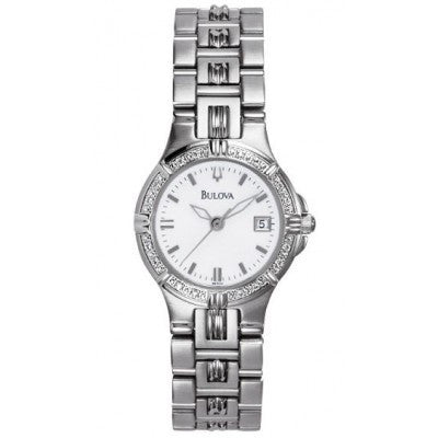 Bulova Women's 96R04 Diamond-Studded Chronograph Watch