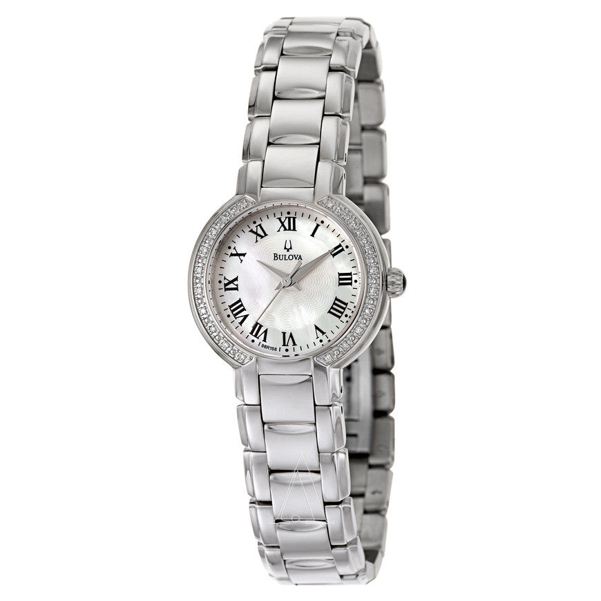 Bulova Women's 96R159 Classic Stainless Steel Diamond-Accented Watch