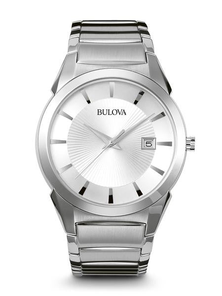 Bulova Men's 96B015 Dress Silver Tone Stainless Steel Watch