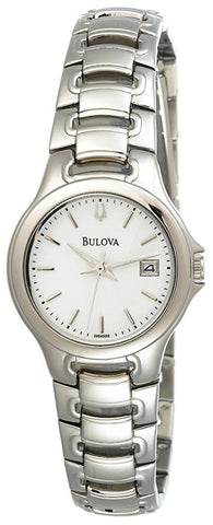 Bulova Women's 96M000 White Dial Stainless Steel Watch