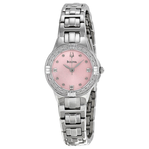 Bulova Women's 96R171 Diamond-Set Case Watch with Link Bracelet