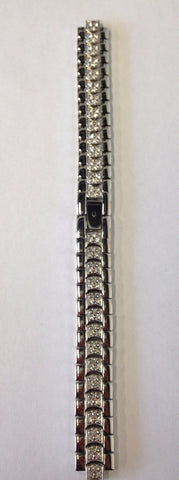 Bulova 96T14 Women's Replacement Stainless Steel Crystal Watch Band Complete
