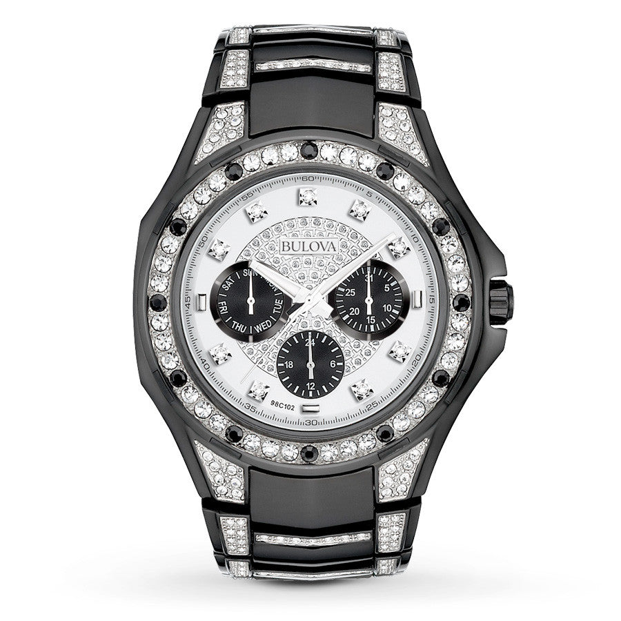 Bulova Men's 98C102 Crystal Bracelet Watch