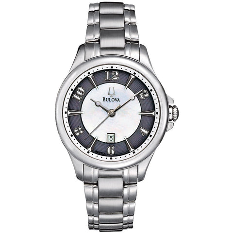 Bulova Women's 98M113 Winter Park Two Bone Bracelet Watch