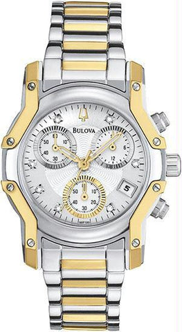 Bulova Women's 98P120 Wintermoor Two-Tone Diamond Chronograph Watch