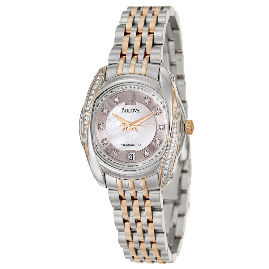 Bulova Women's 98R141 Precisionist Tanglewood Diamond Two-Tone Bracelet Watch