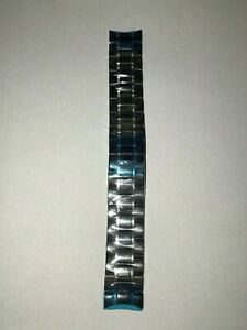 NEW Bulova 98E003 Black Two-Tone Watch PARTS Band Replacement Band