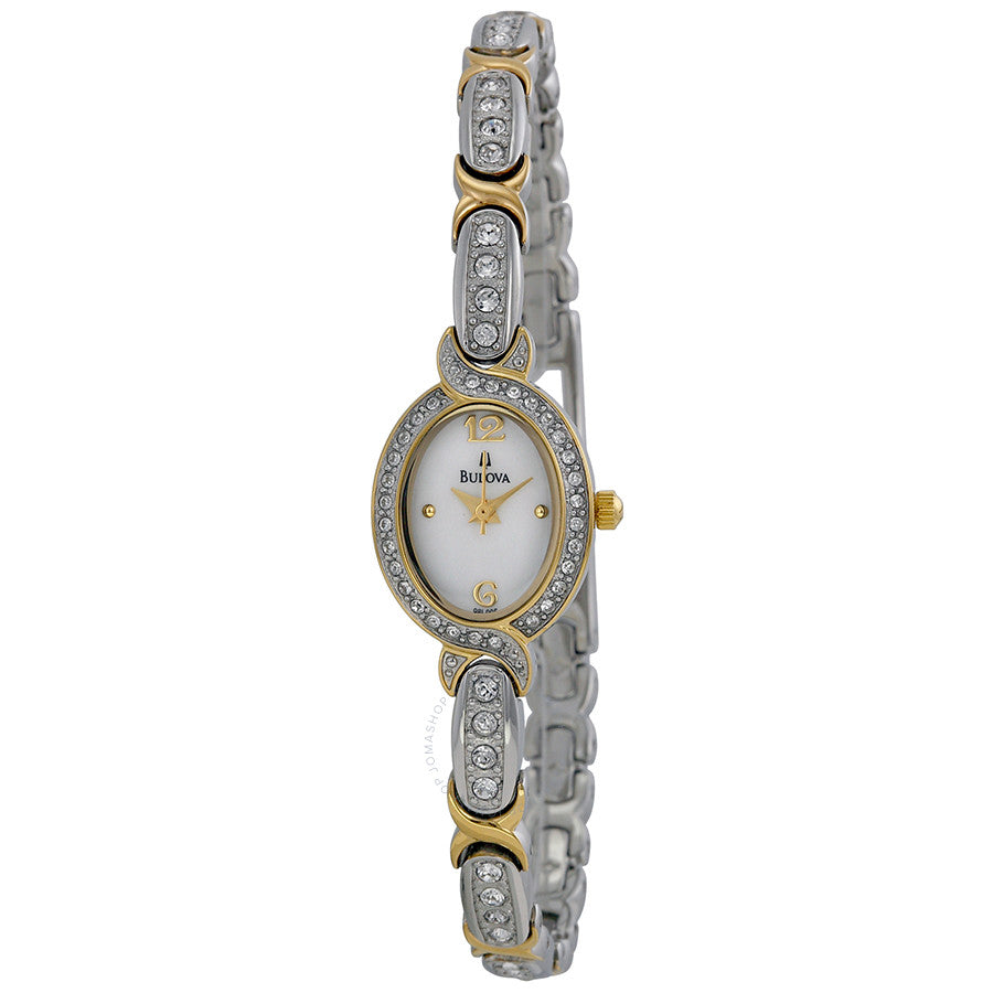 Bulova Women's 98L005 Swarovski Crystal Two Tone Bracelet Watch