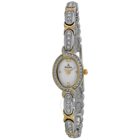 Bulova Women's 98L005 Swarovski Crystal Two Tone Bracelet Watch
