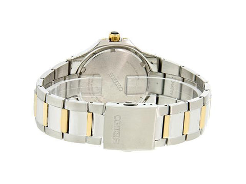 Seiko Men's SGEE68 Coutura Two-Tone Silver And White Dial Watch