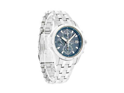Seiko Men's SNDC97 Stainless Steel Analog Blue Dial Watch
