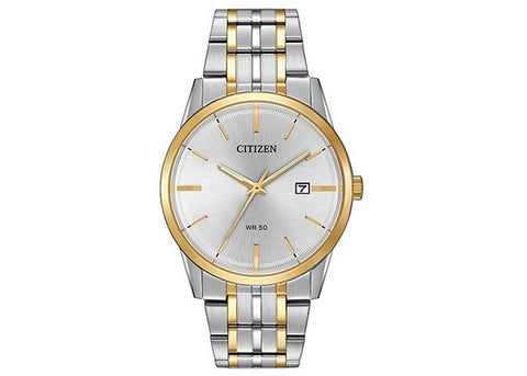 Citizen BI5004-51A Men's Silver Dial Two-Tone Stainless Steel Date Dress Watch