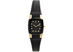 Citizen Women's EW9944-01E Eco-Drive Dress Black Leather Band Black Dial Watch