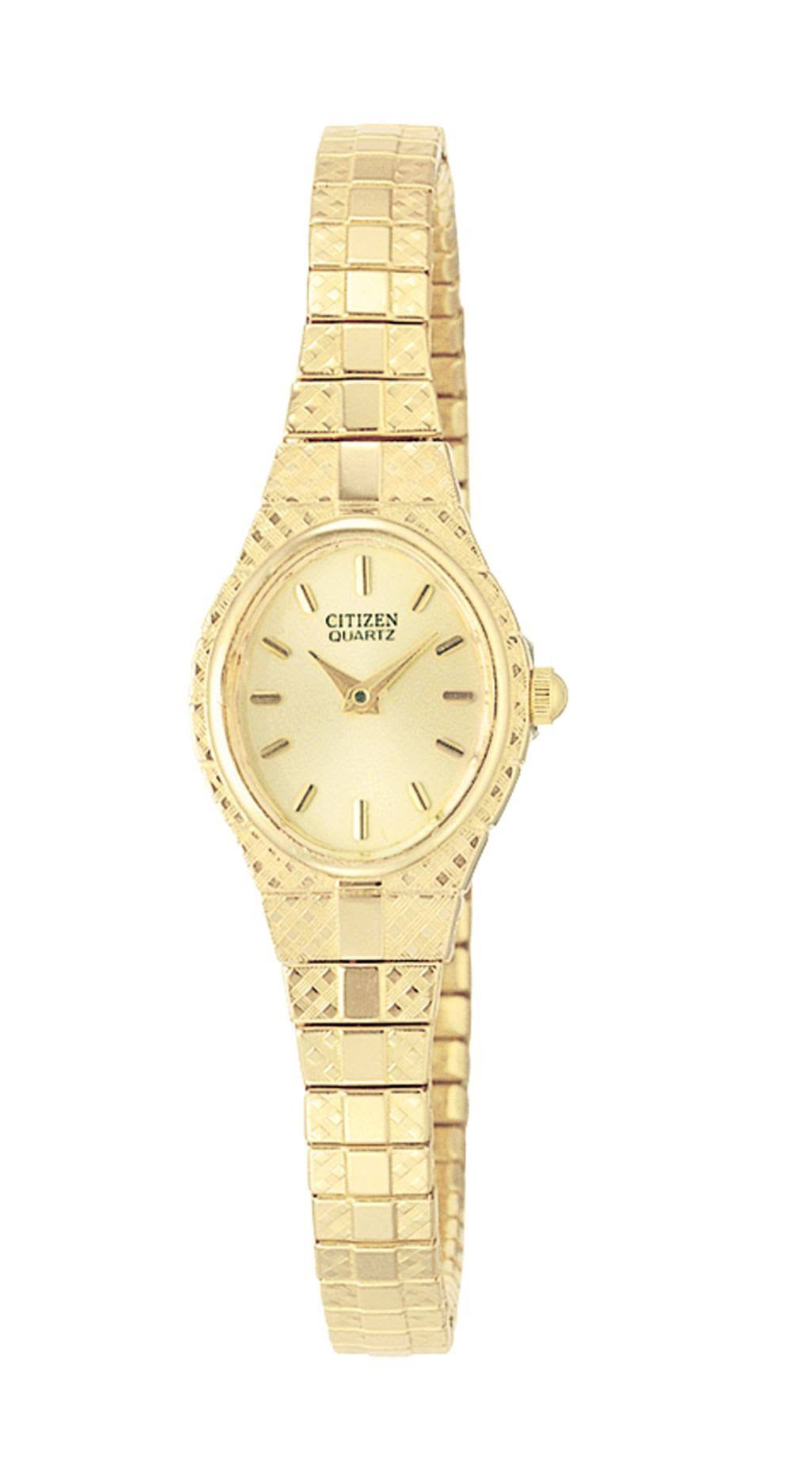 Citizen quartz watch gold womens deals