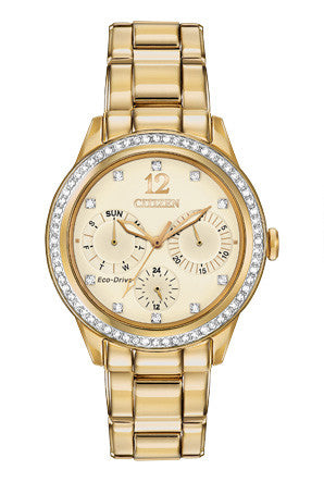 Citizen Women's FD2012-52P Silhouette Crystal Champagne Dial Watch