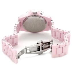 Invicta Women's 0299 Ceramics Mother Of Pearl Dial Pink Ceramic Watch
