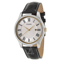 Pulsar Men's PH9037 Traditional Collection Analog Display Japanese Quartz Black Watch