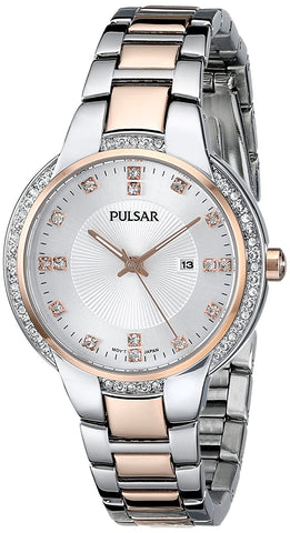 Pulsar Women's PJ2012 Analog Display Japanese Quartz Two Tone Watch